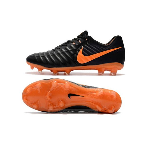 Nike Tiempo Legend VII FG Negro Naranja